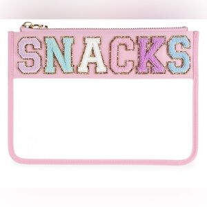 Stoney Clover LN clear flat flamingo snack pouch
NWT